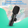 Image of Wireless Lavalier Lapel Microphone For IPhone IPad Professional Wireless Clip Mic - Cordless Omnidirectional Condenser Recording Mic For Interview Video Podcast Vlog YouTube Shopping